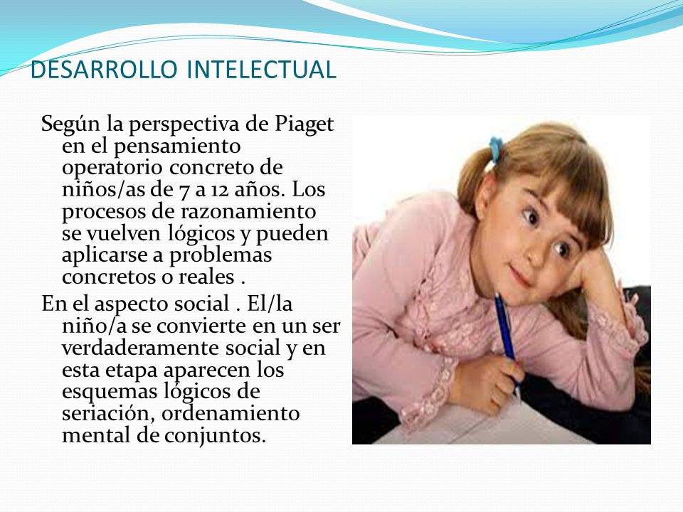 desarrollo intelectual en la infancia desarrollo intelectual en la infancia